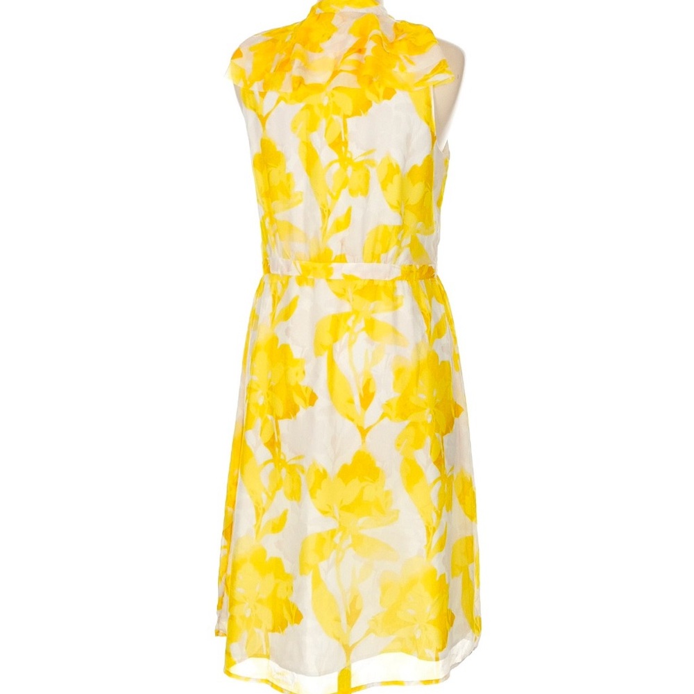Banana Republic Yellow and White Floral Dress